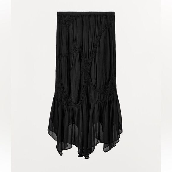 Zara 2 pc set of ruched textured top and skirt - Picture 5 of 8